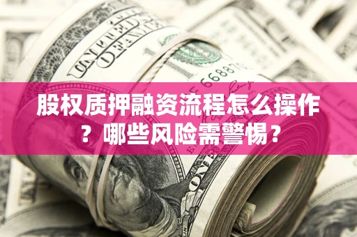 济南股权质押融资流程怎么操作？哪些风险需警惕？