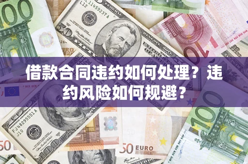 济南借款合同违约如何处理？违约风险如何规避？